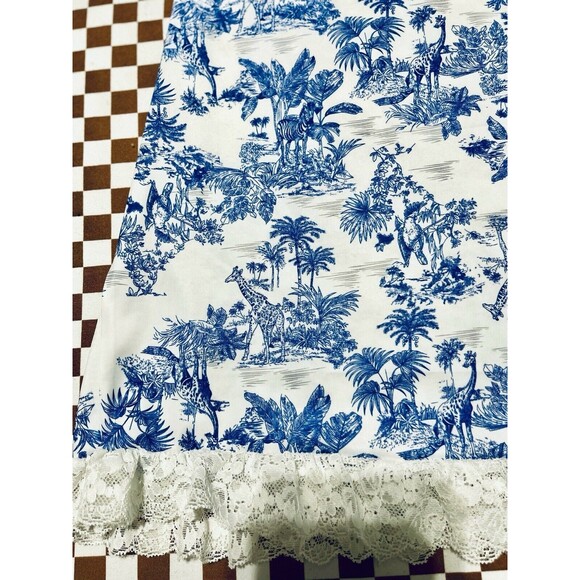 New Women White Blue Tropical print Dress Adjustable Strap Underwired Size small - Picture 2 of 9